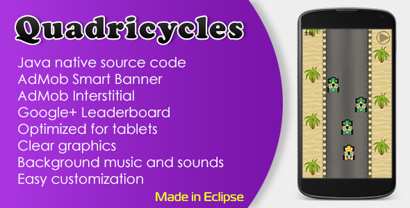 CodeCanyon Quadricycles Game with AdMob and Leaderboard 11668942 CodeCanyon Quadricycles Game with AdMob and Leaderboard 11668942