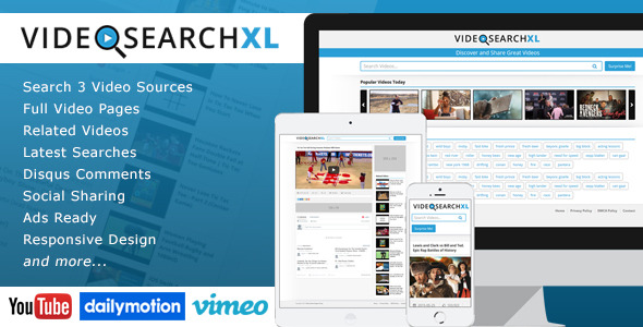 CodeCanyon VideoSearchXL Multi Source Video Search Engine 11620700 CodeCanyon VideoSearchXL Multi Source Video Search Engine 11620700