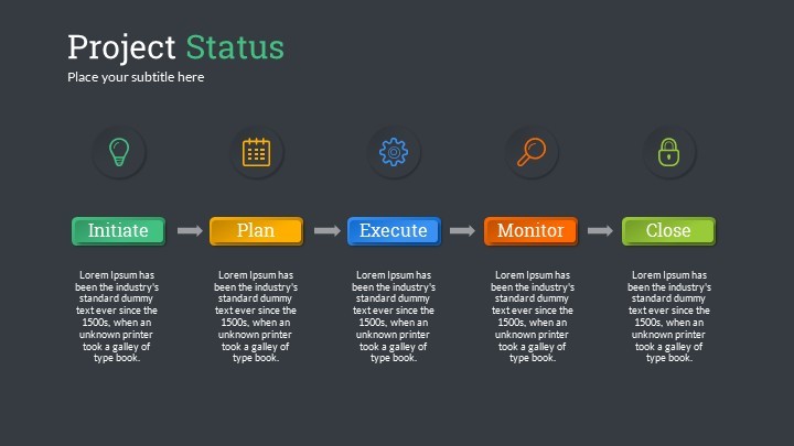 Project Status PowerPoint Presentation Template by SanaNik | GraphicRiver