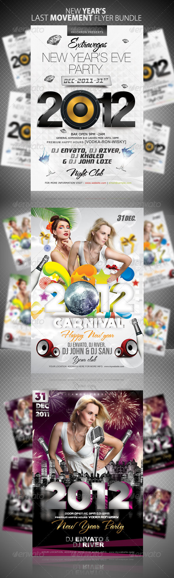 New Year's Last Movement Flyer Bundle - Clubs & Parties Events