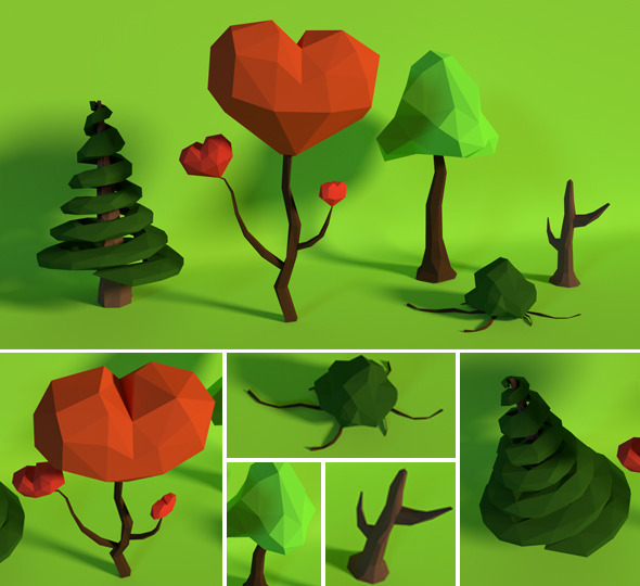 3DOcean LowPoly Trees Pack9 11679637 3DOcean LowPoly Trees Pack9 11679637