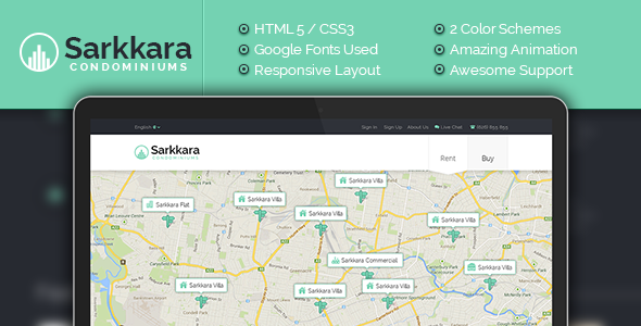 ThemeForest Sarkkara Modern Real Estate HTML5 Template 11690934 ThemeForest Sarkkara Modern Real Estate HTML5 Template 11690934