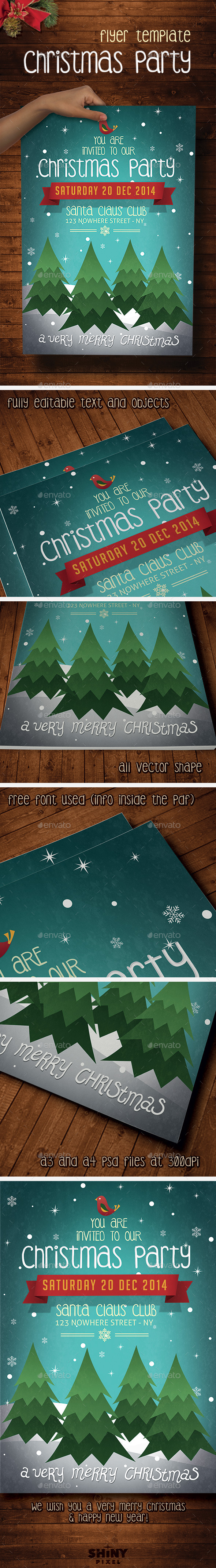 Christmas Party Flyer Template