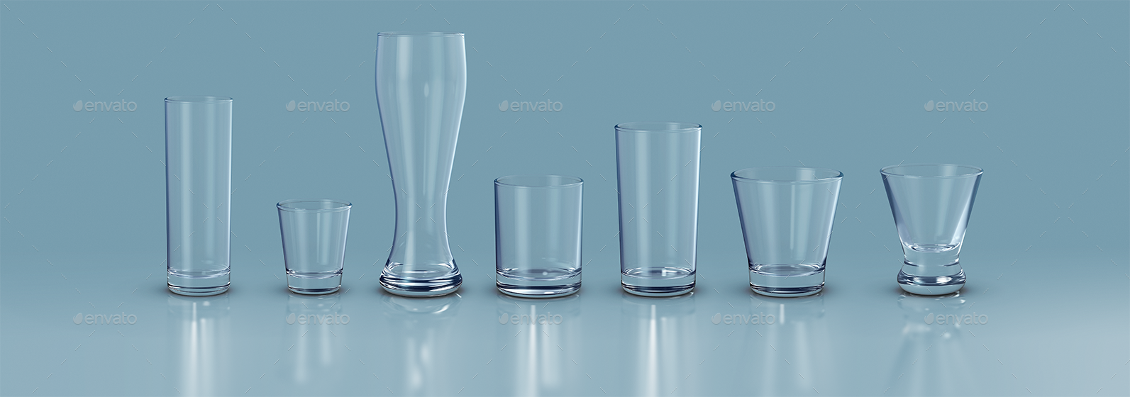 Download Alcohol / Drink Glasses Mockup by goner13 | GraphicRiver