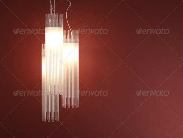 interior design deatil of tubular lamp