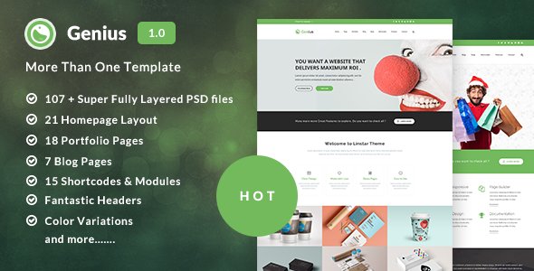 ThemeForest Genius PSD Templates Builder 11628959 ThemeForest Genius PSD Templates Builder 11628959