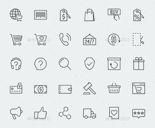 GraphicRiver E-commerce And Online Shopping Related Vector Icon 11725640 GraphicRiver E-commerce And Online Shopping Related Vector Icon 11725640
