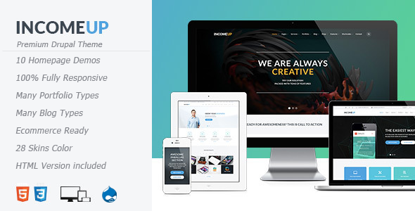 IncomeUp - Multipurpose Drupal Theme