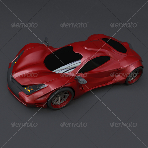 Redstone concept car - 3DOcean Item for Sale