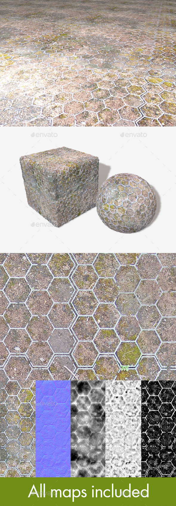3DOcean Moss Hexagons Seamless Texture 11734828 3DOcean Moss Hexagons Seamless Texture 11734828