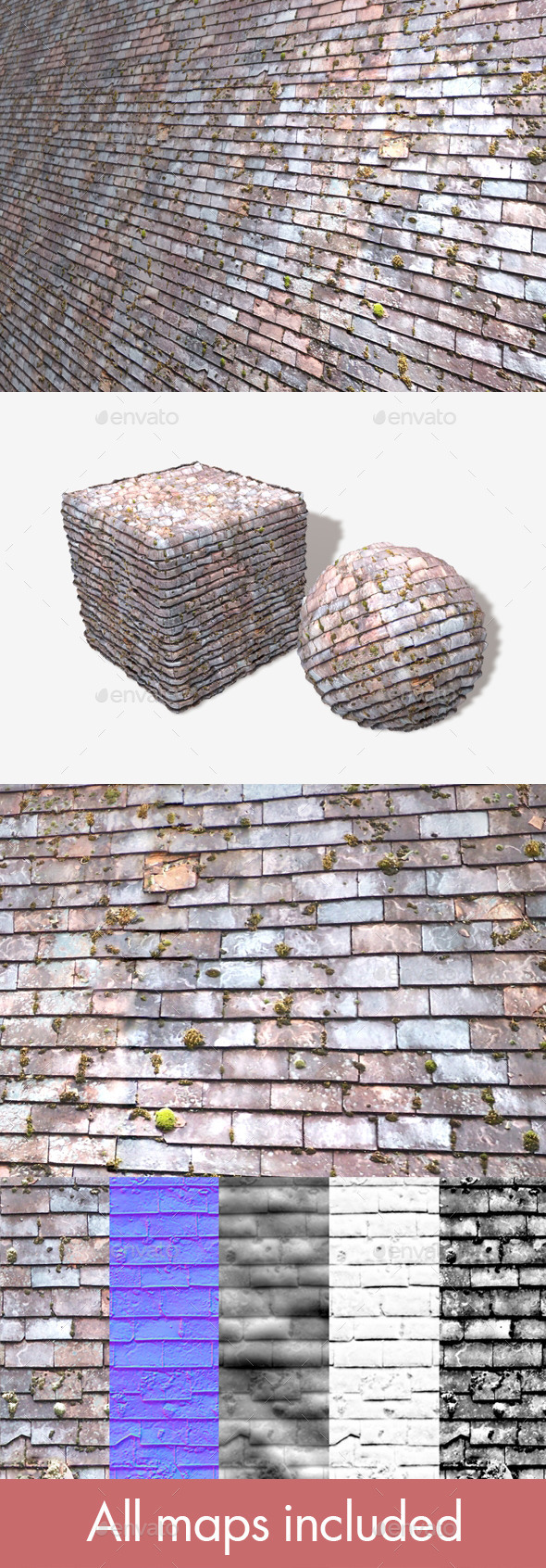 3DOcean Old Mossy Roof Tiles Seamless Texture 11734840 3DOcean Old Mossy Roof Tiles Seamless Texture 11734840
