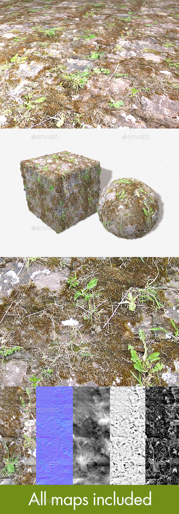 3DOcean Mossy Ground Bricks Seamless Texture 11736662 3DOcean Mossy Ground Bricks Seamless Texture 11736662