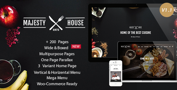 ThemeForest Majesty Responsive Restaurant HTML5 Template 11620777 ThemeForest Majesty Responsive Restaurant HTML5 Template 11620777