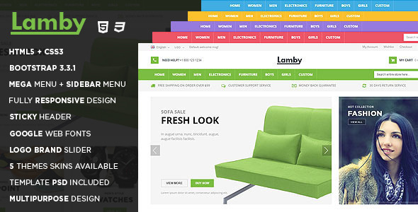 Lamby - Responsive Multipurpose HTML5 Template