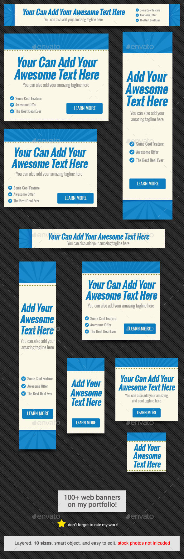 GraphicRiver Blue Rays Web Banner Template 11751648 GraphicRiver Blue Rays Web Banner Template 11751648