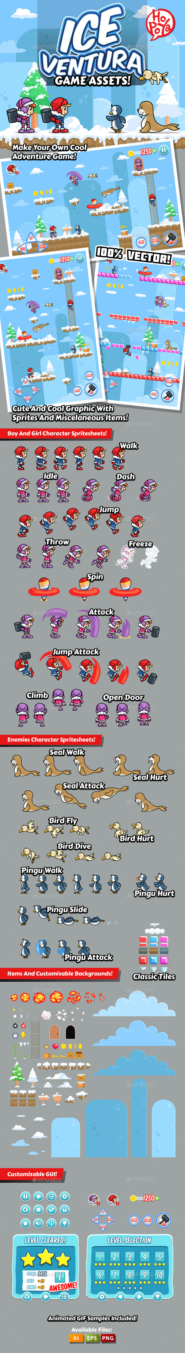 Ice Ventura Game Assets - Game Kits Game Assets