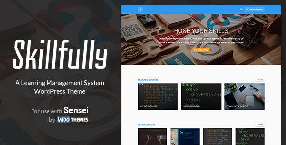 Skillfully - A Learning Management System Theme