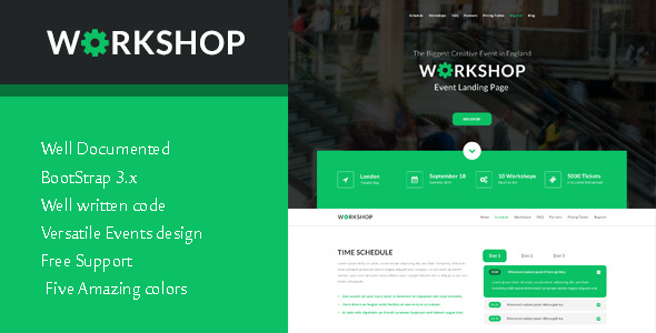 ThemeForest Workshop HTML5 Event Landing Template 11672138 ThemeForest Workshop HTML5 Event Landing Template 11672138