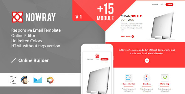 Norway Modern Email Template + Online Access