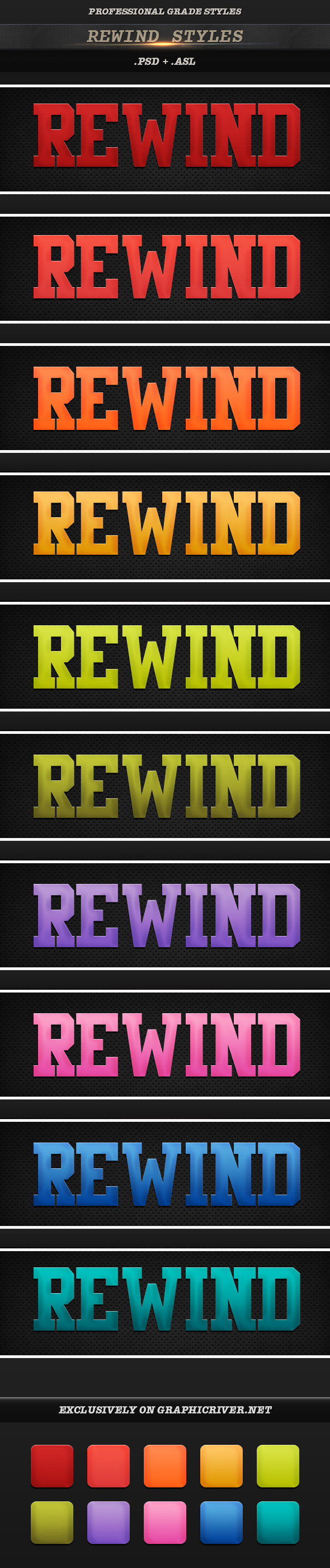 GraphicRiver Rewind Styles 11760567 GraphicRiver Rewind Styles 11760567