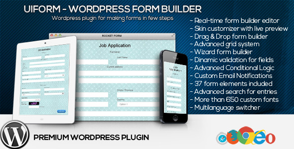 CodeCanyon Uiform WordPress Form Builder 11057544 CodeCanyon Uiform WordPress Form Builder 11057544