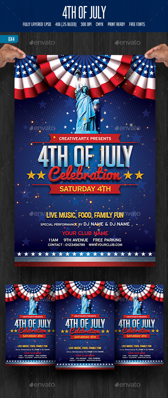 GraphicRiver 4th of July Celebration 11760742 GraphicRiver 4th of July Celebration 11760742