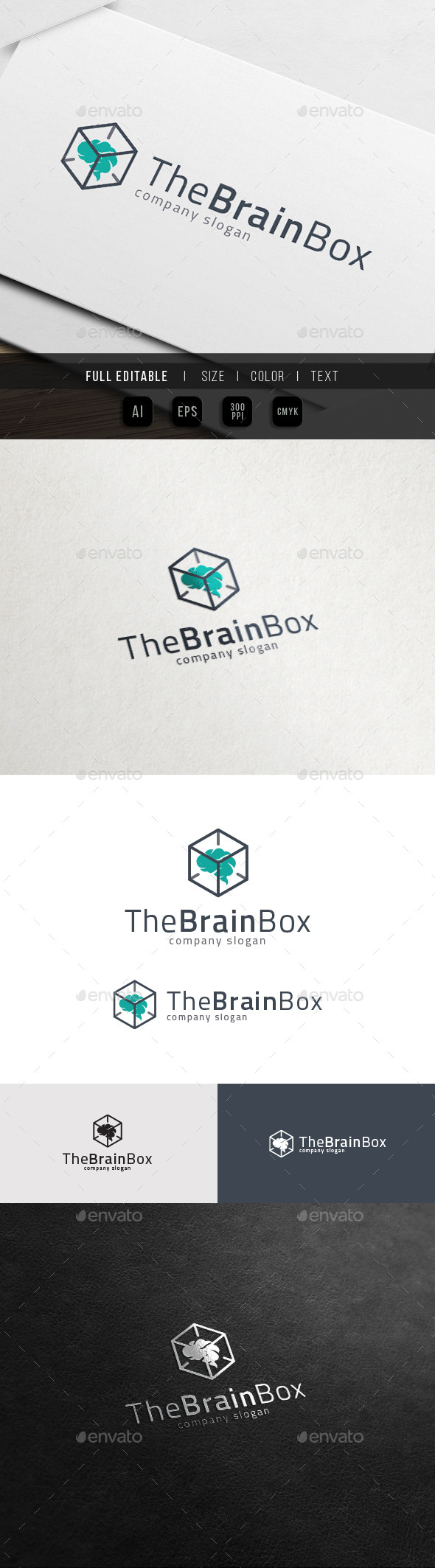 GraphicRiver Brain Box Idea Solution Logo 11761143 GraphicRiver Brain Box Idea Solution Logo 11761143