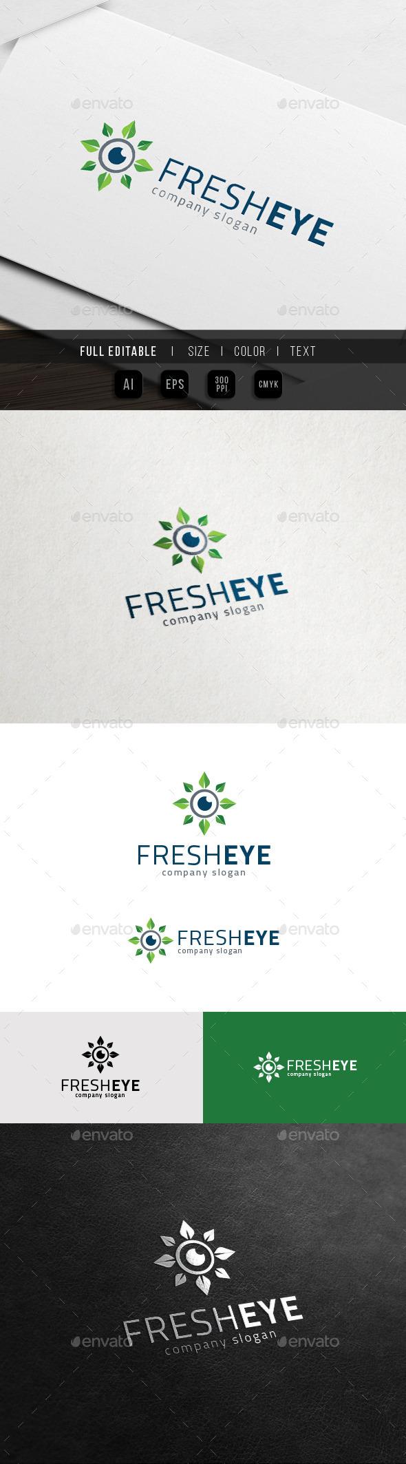 GraphicRiver Fresh Eye Herbal Healthcare Logo 11762805 GraphicRiver Fresh Eye Herbal Healthcare Logo 11762805