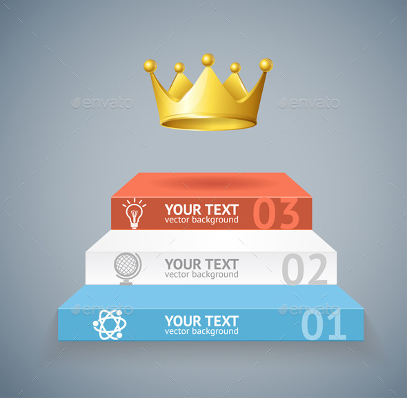 GraphicRiver Stairs and Crown Option Banner 11765797 GraphicRiver Stairs and Crown Option Banner 11765797