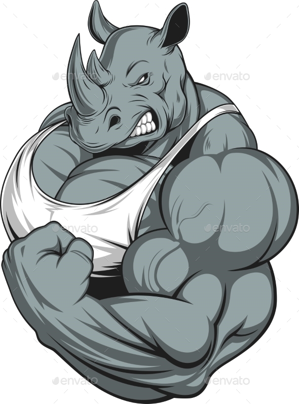 GraphicRiver Strong Rhinoceros 11765967 GraphicRiver Strong Rhinoceros 11765967