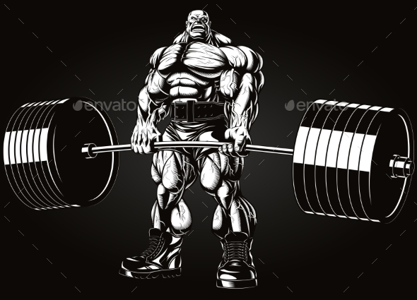 GraphicRiver Bodybuilder with a Barbell 11766022 GraphicRiver Bodybuilder with a Barbell 11766022