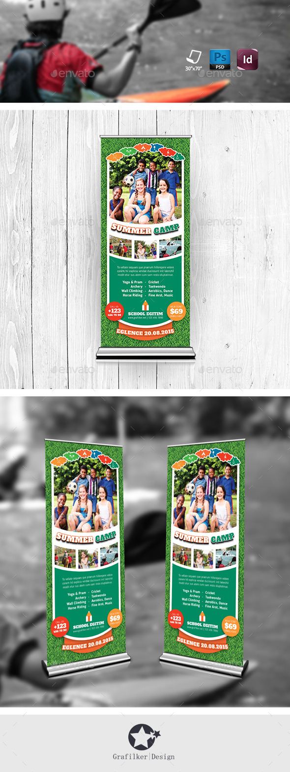 Summer Camp Roll-Up Templates