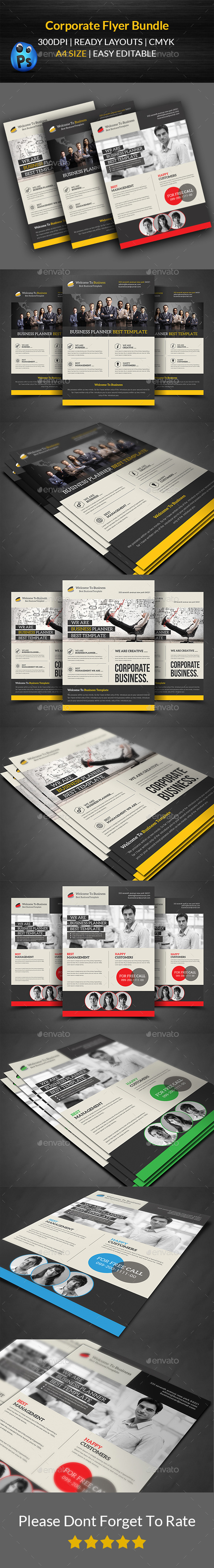 GraphicRiver Corporate Flyer Bundle Templates 11766525 GraphicRiver Corporate Flyer Bundle Templates 11766525