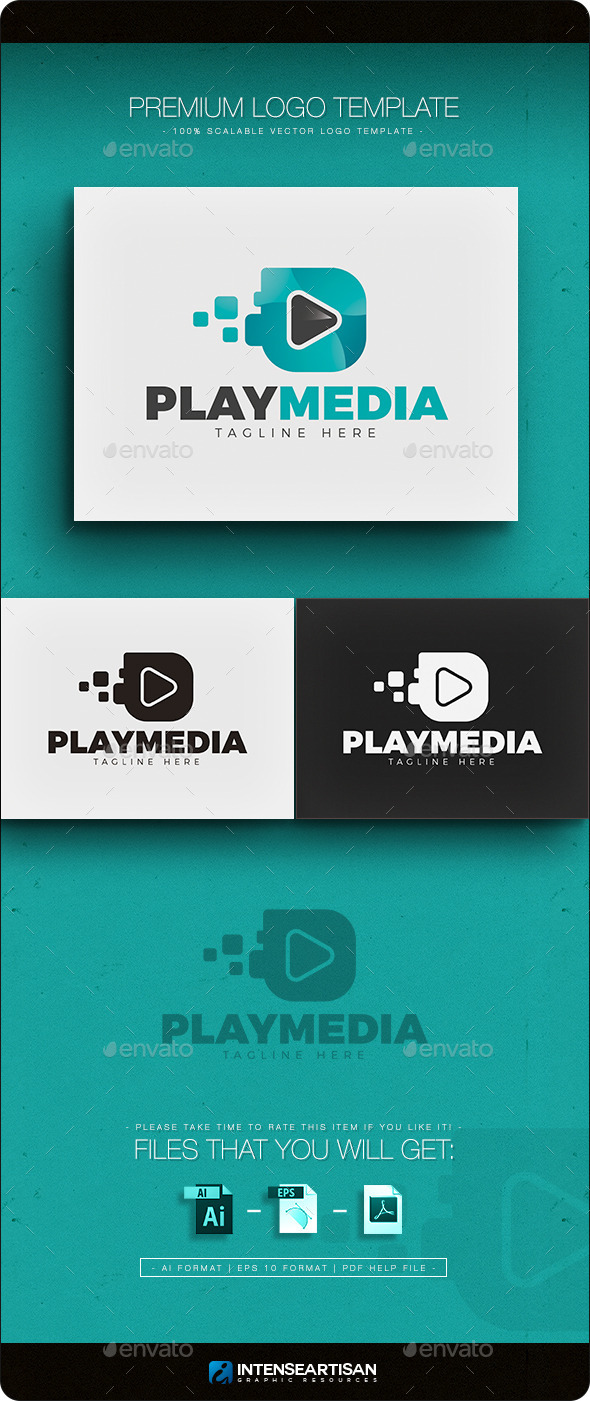 GraphicRiver Play Media Logo 11766982 GraphicRiver Play Media Logo 11766982