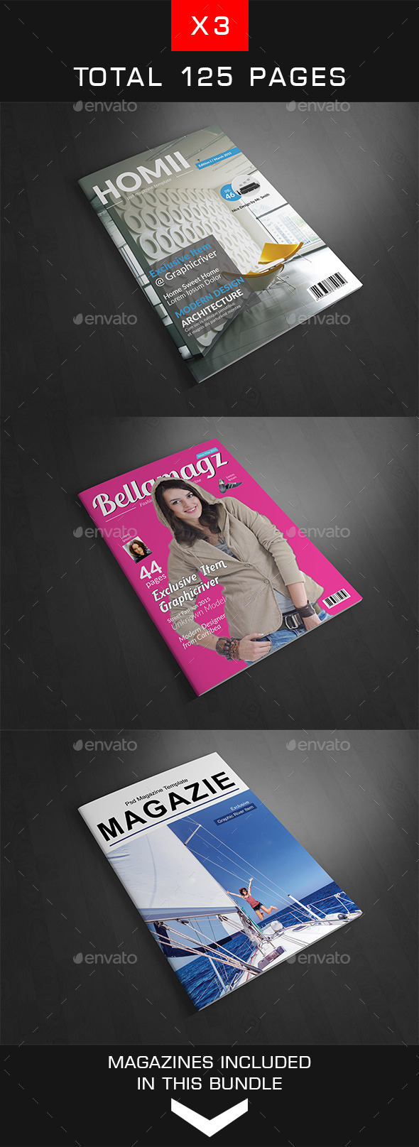 GraphicRiver A4 Magazine Bundle Vol.4 11766984 GraphicRiver A4 Magazine Bundle Vol.4 11766984