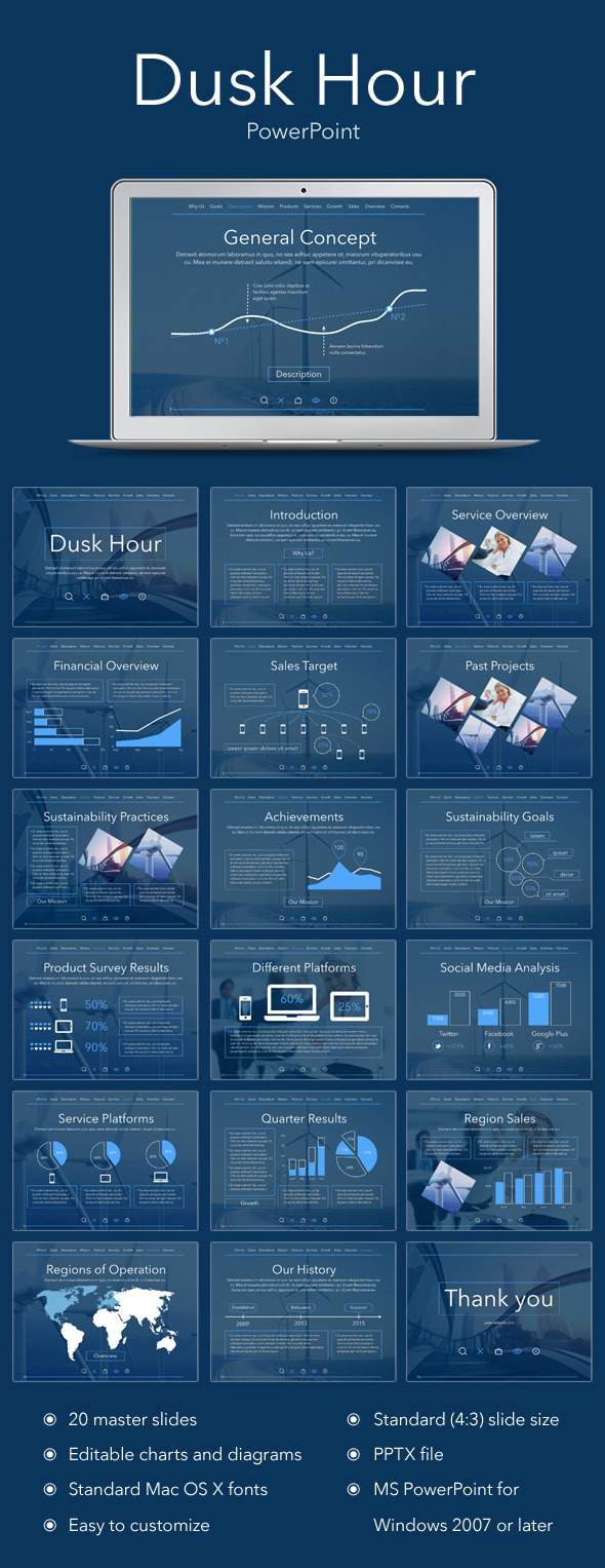 GraphicRiver Dusk Hour PowerPoint Template 11767124 GraphicRiver Dusk Hour PowerPoint Template 11767124