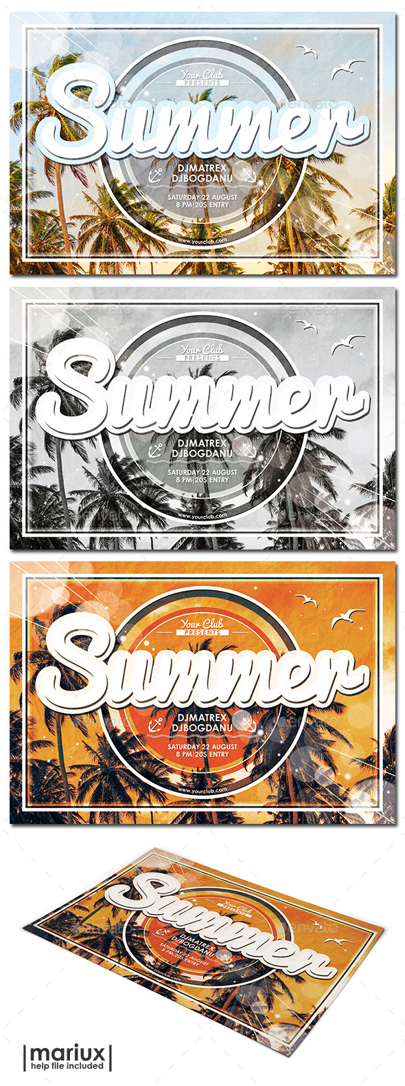 GraphicRiver Summer Party Flyer 11767246 GraphicRiver Summer Party Flyer 11767246