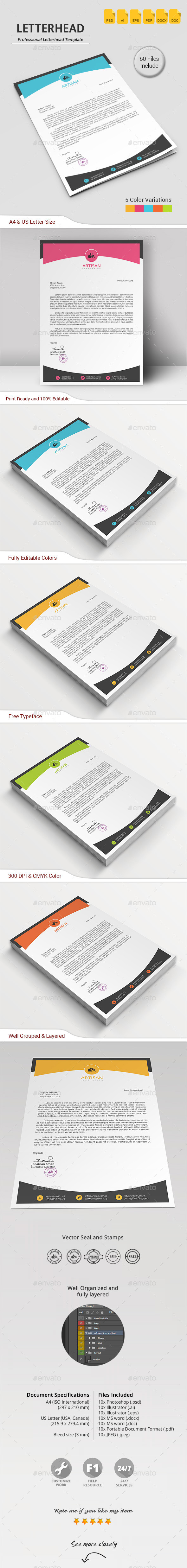 GraphicRiver Letterhead 11767373 GraphicRiver Letterhead 11767373