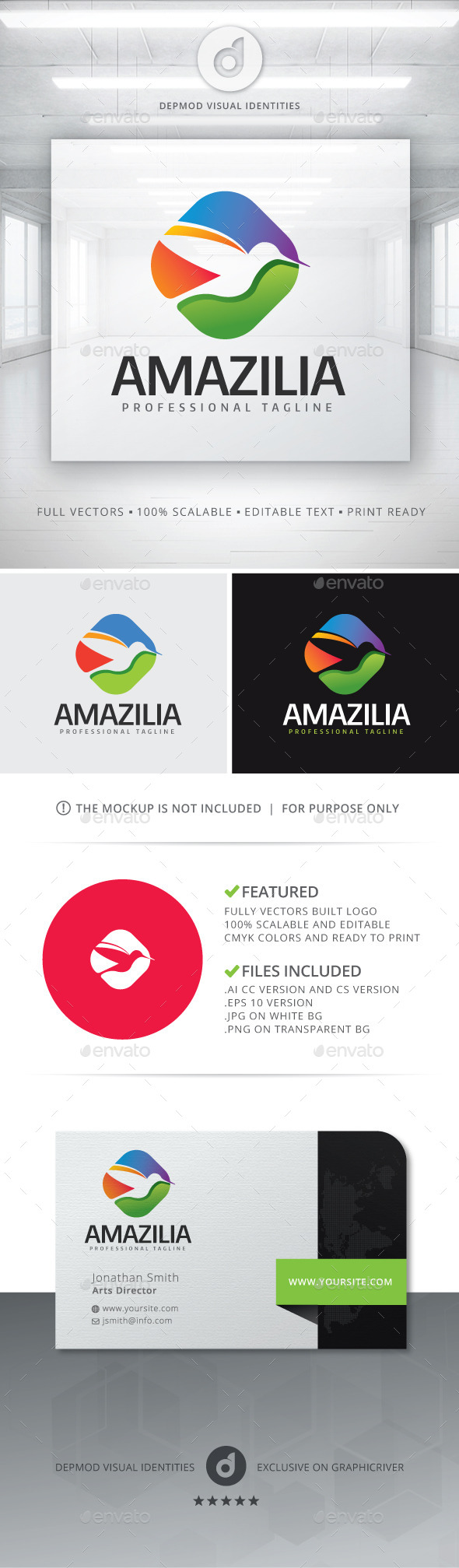 GraphicRiver Amazilia Logo 11768591 GraphicRiver Amazilia Logo 11768591