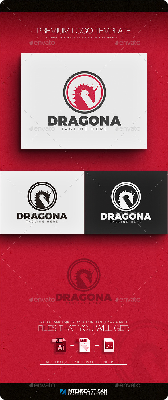 GraphicRiver Dragon V.3 Logo 11769434 GraphicRiver Dragon V.3 Logo 11769434