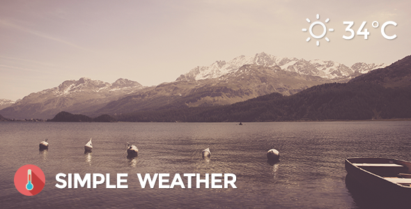 Weather - Simple WordPress Shortcode & Widget