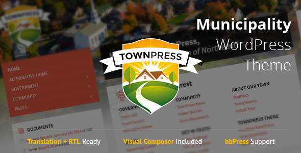 ThemeForest TownPress Municipality WordPress Theme 11490395 ThemeForest TownPress Municipality WordPress Theme 11490395