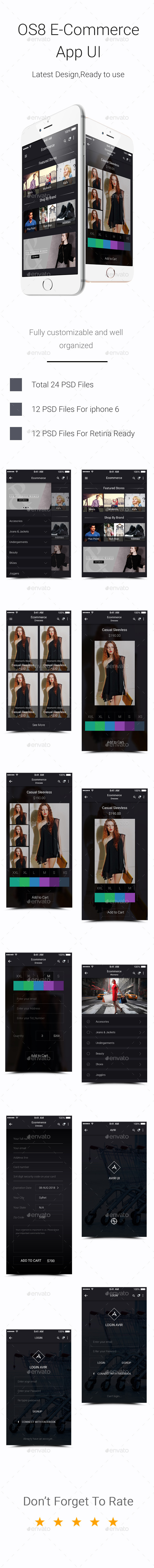 GraphicRiver OS8 E-Commerce App UI 11770021 GraphicRiver OS8 E-Commerce App UI 11770021