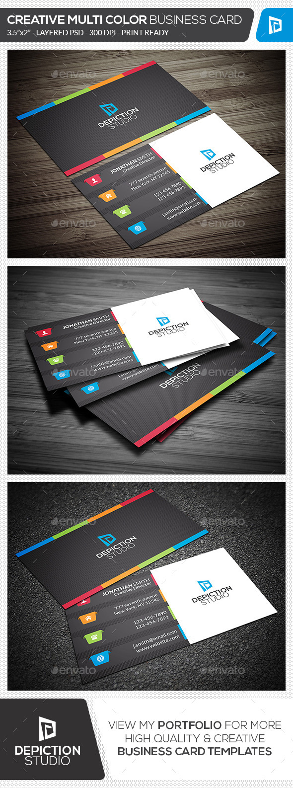 GraphicRiver Creative Multi Color Business Card 11770047 GraphicRiver Creative Multi Color Business Card 11770047
