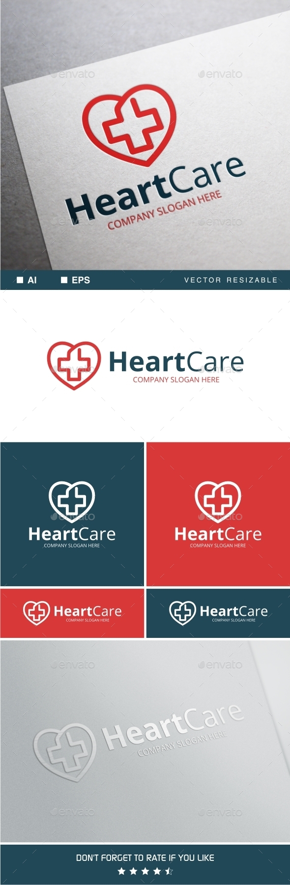 GraphicRiver Heart Care Logo Template 11770160 GraphicRiver Heart Care Logo Template 11770160