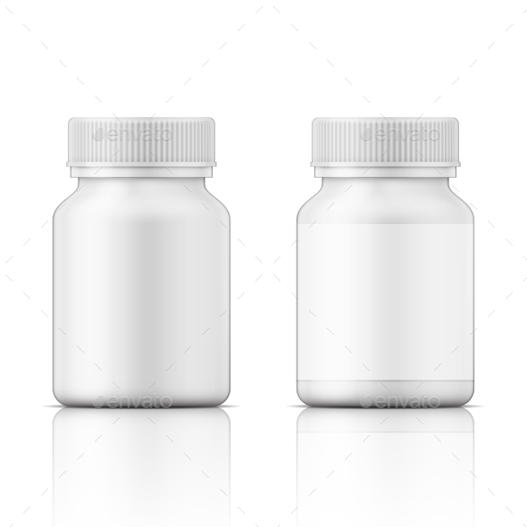 GraphicRiver White Plastic Bottle for Pills 11770457 GraphicRiver White Plastic Bottle for Pills 11770457