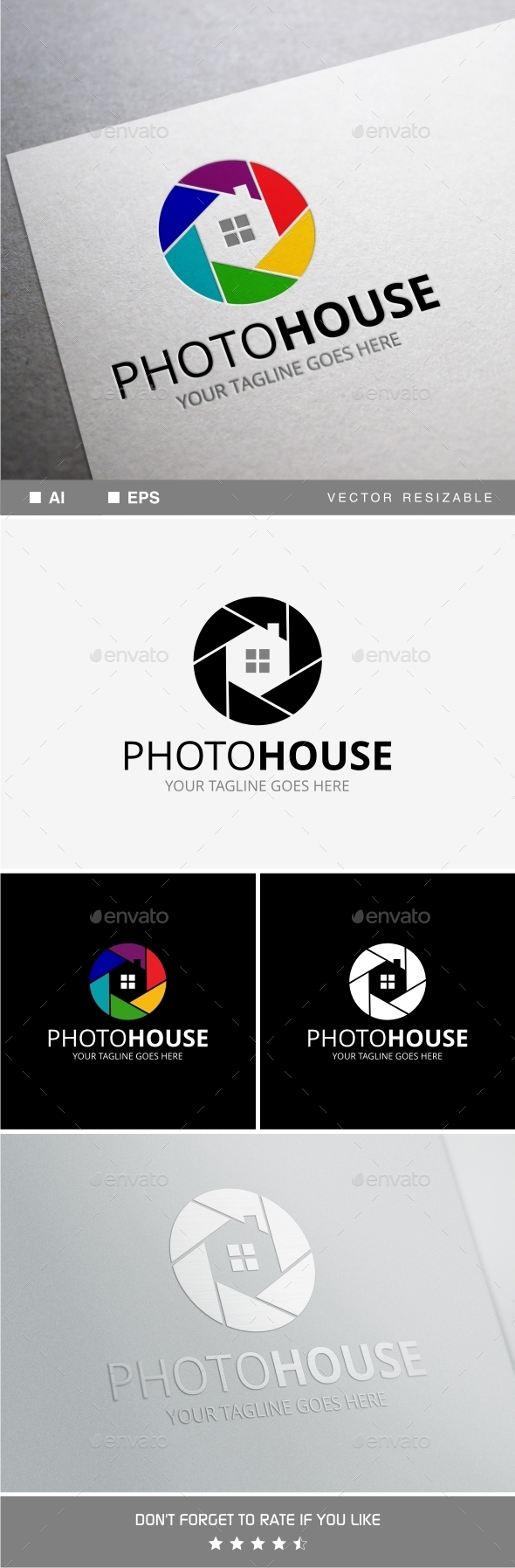GraphicRiver Photo House Logo Template 11770599 GraphicRiver Photo House Logo Template 11770599