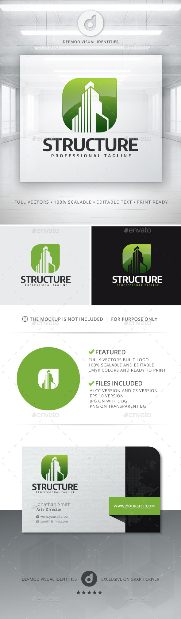 GraphicRiver Structure Logo 11770688 GraphicRiver Structure Logo 11770688