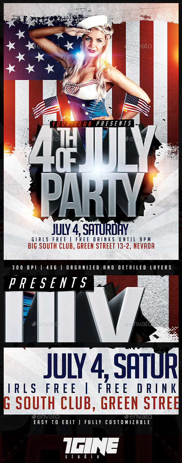 GraphicRiver 4th of July Flyer Template 11770771 GraphicRiver 4th of July Flyer Template 11770771