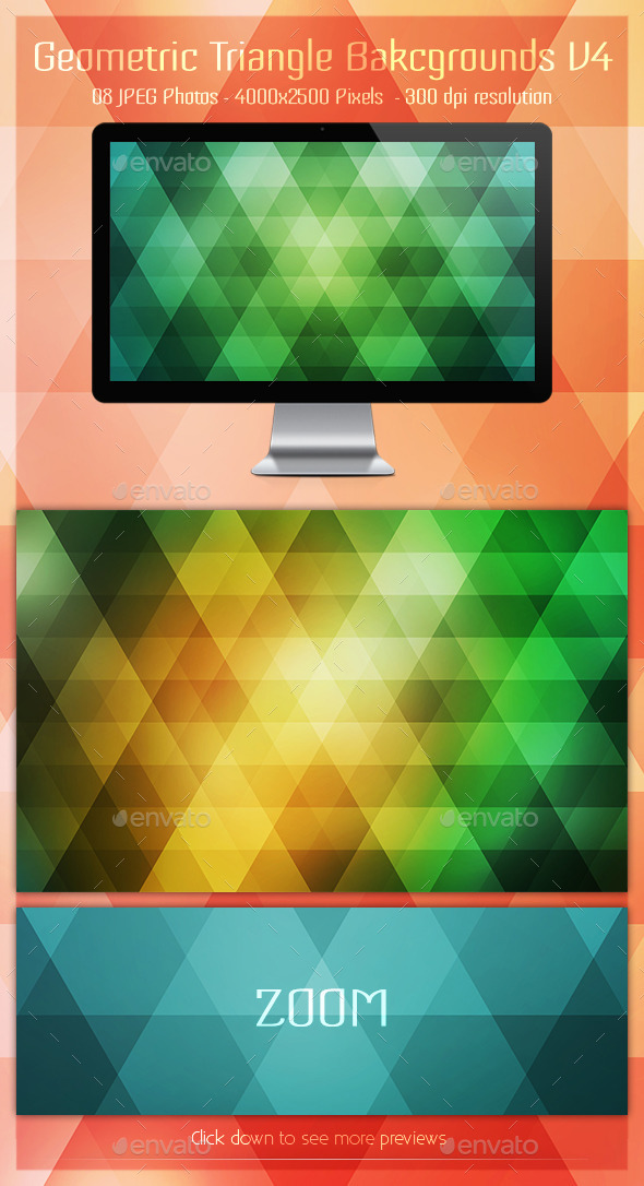 Geometric Triangle Backgrounds V4